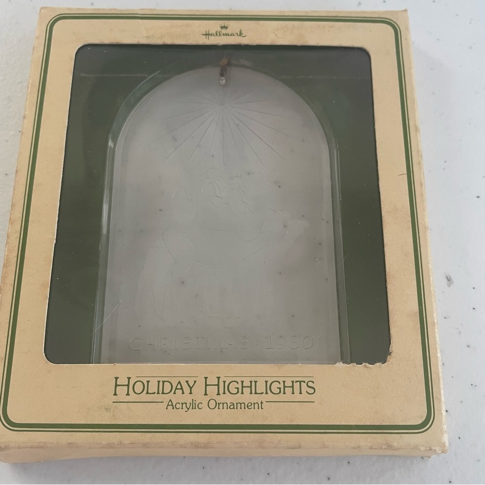 Hallmark Ornament Holiday Highlights Christmas 1980 Three Wise Men Acrylic